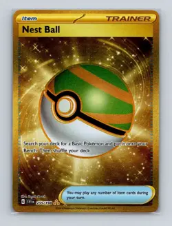 Nest Ball 255 2023 Pokemon Scarlet & Violet Hyper Rare Card NM - Image 1