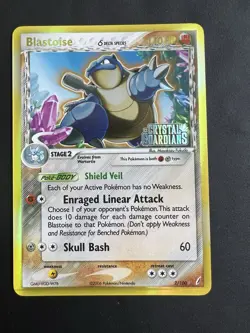 Pokemon TCG Blastoise Delta Holo Rare Card Crystal Guardians 2/100 - Image 1