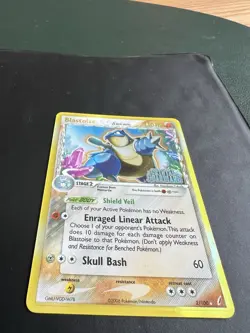 Pokemon TCG Blastoise Delta Holo Rare Card Crystal Guardians 2/100 - Image 2
