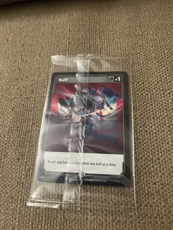 Riftbound “Fist Bump” Buff Double Sided Promo Card (LIMITED EXCLUSIVE) - Image 2