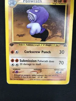 Pokemon 1ST Poliwrath 28/75 Neo Discovery First Edition Wizards EN Vintage Cards - Image 4