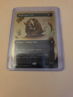 Badgermole Cub (Borderless) M Foil Avatar: The Last Airbender 326 NM - Image 1