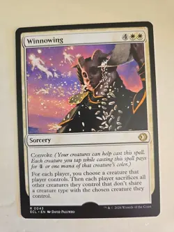 MTG Lorwyn Eclipsed Winnowing 0043 NM Rare Missing Rarity Symbol ERROR - Image 1