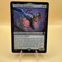 MTG Magic Gwenom Remorseless 0286 Promo Marvel Spider-Man Gift Box Exclusive NM - Image 1