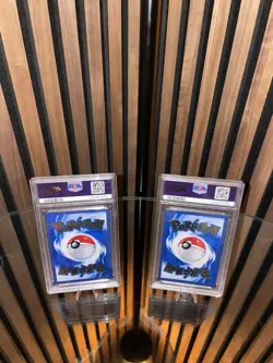 Pokemon | Charizard & Pikachu | 4/102 | 58/102 | Metall Card Gold | PSA 9 | Mint - Image 2