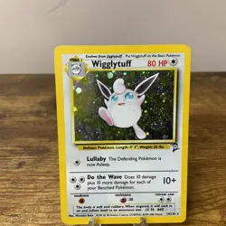 Pokemon TCG Wigglytuff Base Set 2 Holo Rare Card 019/130 - Image 1