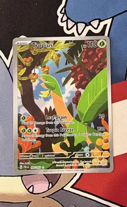 Pokemon TCG SV02 Paldea Evolved Tropius 195/193 Holo Illustration Rare - Image 2