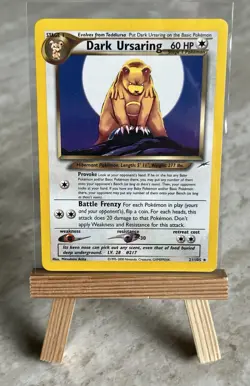 Pokemon TCG Dark Ursaring 21/105 (English)+ No 217 (Japanese) Neo Destiny Set-NM - Image 3