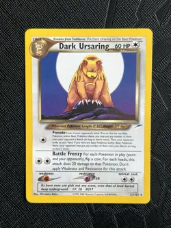 Pokemon TCG Dark Ursaring 21/105 (English)+ No 217 (Japanese) Neo Destiny Set-NM - Image 5