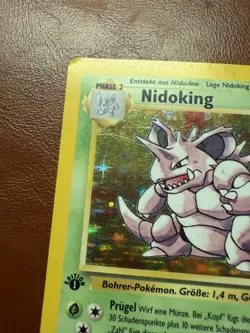 Nidoking 011/102 Base Set Holo 1st Edition GERMAN Pokemon TCG Rare NM - Image 3