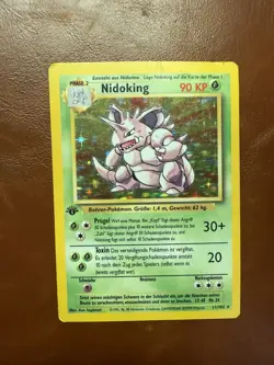 Nidoking 011/102 Base Set Holo 1st Edition GERMAN Pokemon TCG Rare NM - Image 5