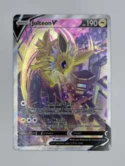 Jolteon V SWSH183 - Sword & Shield Black Star Promo Alternate Art Pokemon - NM - Image 1