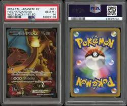 Pokemon TCG Charizard EX SR 081/080 PSA 10 Wild Blaze 1st Edition XY2 Japanese - Image 3