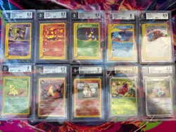 Pokemon Tcg 10x Graded Lot All Vintage Beckett Lot#15 - Image 1