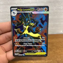 ENGLISH Mega Lucario ex 160/132 Ultra Rare Full Art Pokemon Mega Evolution NM - Image 1