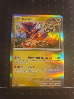 KORAIDON #119/162 POKEMON Temporal Forces (Reverse Holo, NM) ENGLISH - Image 1