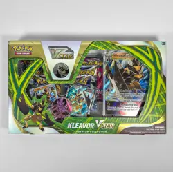 Pokemon TCG Kleavor VSTAR Premium Collection Sword & Shield 6 Booster Packs Pin 820650851254 - Image 1