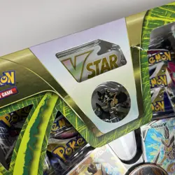Pokemon TCG Kleavor VSTAR Premium Collection Sword & Shield 6 Booster Packs Pin 820650851254 - Image 2