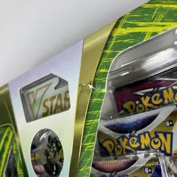 Pokemon TCG Kleavor VSTAR Premium Collection Sword & Shield 6 Booster Packs Pin 820650851254 - Image 3