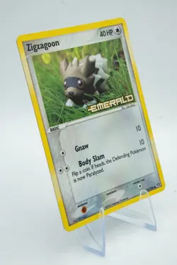 Zigzagoon 74/106 Reverse Holo Stamped Pokemon Emerald 2005 SEE PHOTOS LP - Image 4