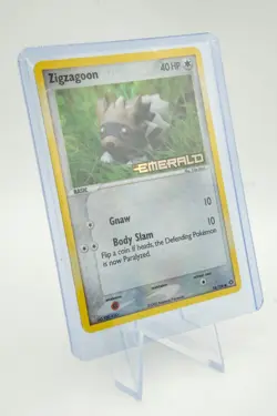 Zigzagoon 74/106 Reverse Holo Stamped Pokemon Emerald 2005 SEE PHOTOS LP - Image 5