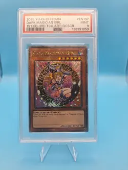YUGIOH PSA 9 2025 Dark Magician Girl RA04-EN107 QCR "3rd Art" 1st Edition - Image 1