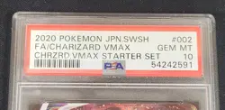 2020 Pokemon Japanese Charizard VMAX 2/21 VMAX Starter Set PSA 10 GEM MT - Image 3