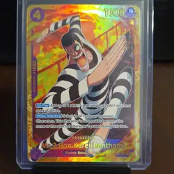 Mr.2.Bon.Kurei (Bentham) Secret Rare Foil EB01-061 Booster Vol.2 1000 Power - Image 1