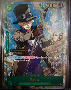 2025 ONE PIECE 3RD ANNIVERSARY TOURNAMENT 3 BROTHERS PACK-WINNER #OP09-027 SABO - Image 1