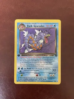 Pokemon Cards: Team Rocket 1st Edition Rare: Dark Gyarados 25/82 Non Holo - Image 1