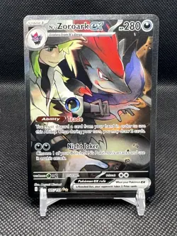N's Zoroark ex 185/159 Special Illustration Rare Pokemon TCG Journey Together - Image 1