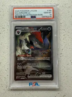 PSA 10 N's Zoroark ex 185/159 Sv09: Journey Together - Image 1