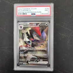 2025 N's Zoroark ex 185/159 Sv09: Journey Together Holo PSA 9 MINT - Image 1