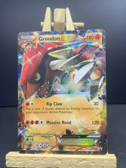 Pokemon Groudon-EX Holo Card Black Star Promos XY42 - Image 1