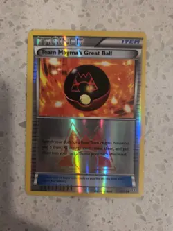 Team Magma's Great Ball 31/34 Double Crisis Reverse Holo Pokemon Tcg Card NM +🎁 - Image 1