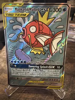 Magikarp & Wailord GX (Alternate Full Art) 161/181 Sm-Team Up Holo - Image 1