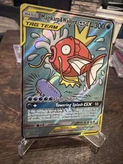 Magikarp & Wailord GX (Alternate Full Art) 161/181 Sm-Team Up Holo - Image 2
