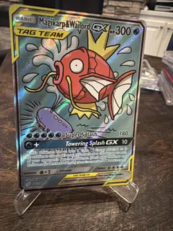 Magikarp & Wailord GX (Alternate Full Art) 161/181 Sm-Team Up Holo - Image 3