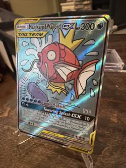 Magikarp & Wailord GX (Alternate Full Art) 161/181 Sm-Team Up Holo - Image 4