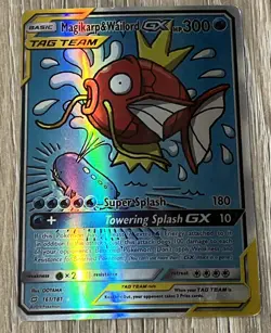 Magikarp and Wailord GX 161/181 rare pokemon card. Update see description 😢 - Image 1