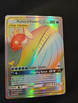 Magikarp & Wailord GX (Secret) 183/181 Sm-Team Up Holo - Image 1