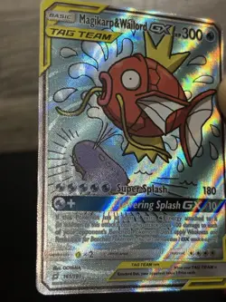 Magikarp & Wailord GX TAG TEAM OOYAMA NM/Mint 2019 Pokemon Team Up #161/181 Alt - Image 3