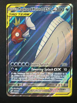 Magikarp & Wailord GX 160/181 SM-Team Up Full Art NM - Image 1
