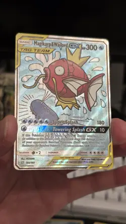 Magikarp & Wailord GX (Alternate Full Art) 161/181 Sm-Team Up Holo - Image 3