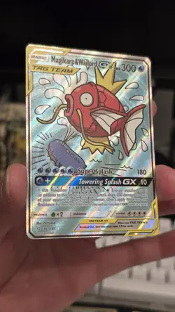 Magikarp & Wailord GX (Alternate Full Art) 161/181 Sm-Team Up Holo - Image 4