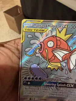 Magikarp & Wailord GX Alternate Full Art 161/181 Sm-Team Up Holo LP Pokemon TCG - Image 2