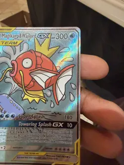 Magikarp & Wailord GX Alternate Full Art 161/181 Sm-Team Up Holo LP Pokemon TCG - Image 4