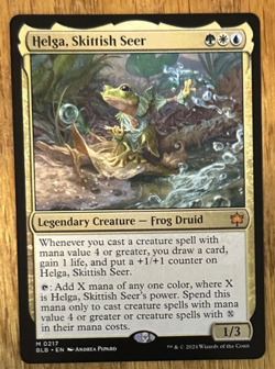 MTG Bloomburrow, Helga, Skittish Seer - Image 1
