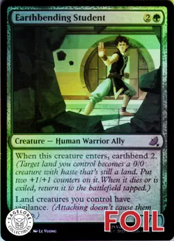 MTG Earthbending Student (249) | NM Foil | Avatar: Eternal-Legal {TLE} - Image 1