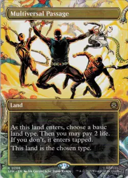 MTG Multiversal Passage (Borderless) (206) | NM | Spider-Man {SPM} - Image 1